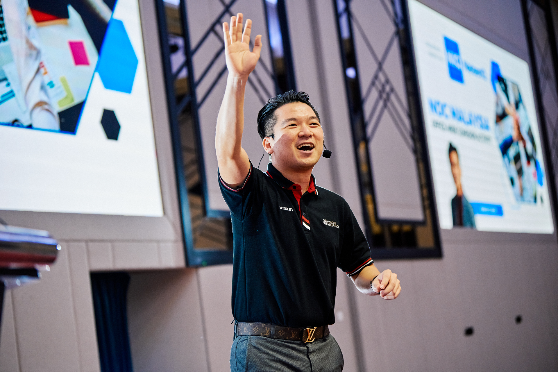 Wesley Chan delivering a consultation keynote